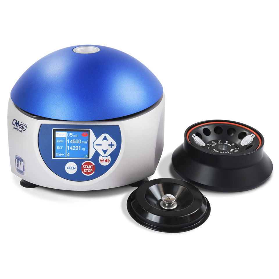 ELMI CM-50 Micro Centrifuge, Hermetic Rotor 50.01 Included for 1.5/2ml tubes
