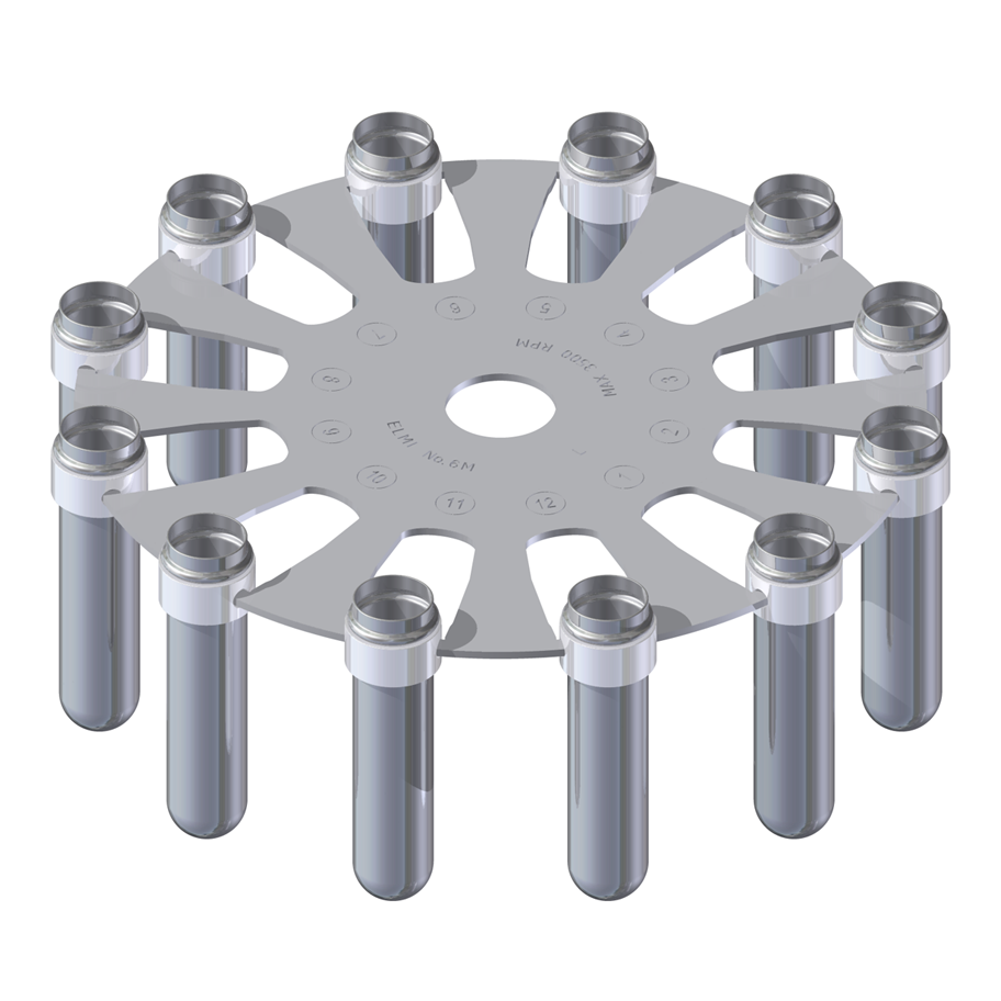 ELMI Rotor 6M.05 for 12 x 15ml conical Test Tubes ELMI CM-7S / CM-6M